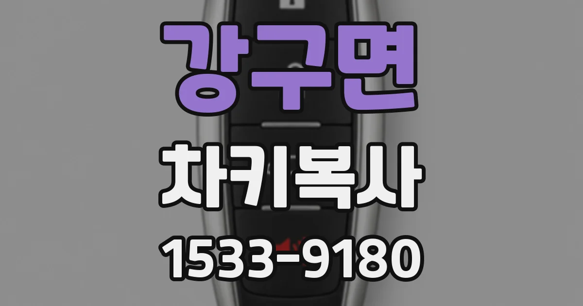 강구면 차키복사
