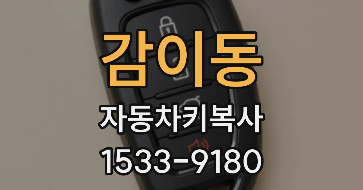 감이동 자동차키복사