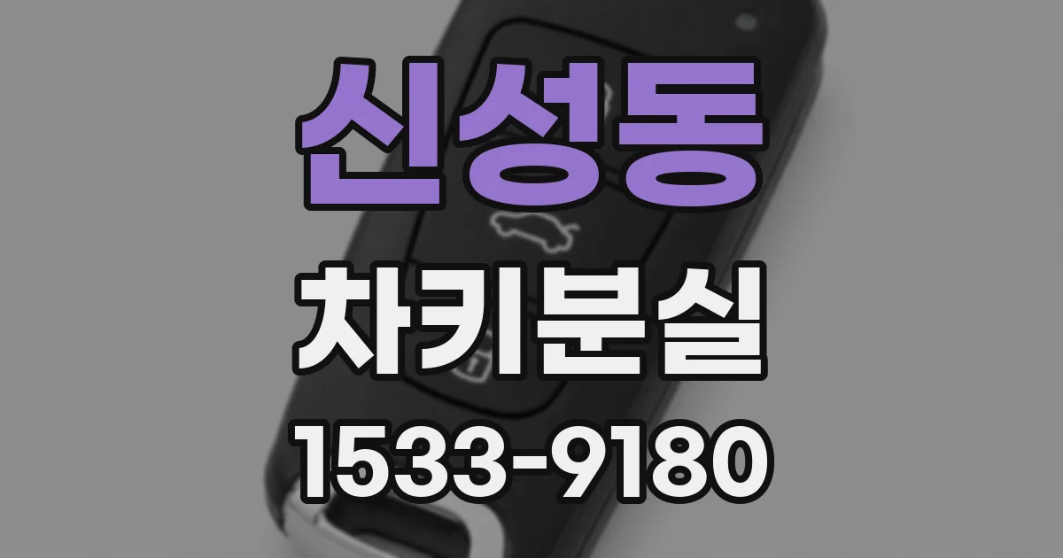 신성동 차키분실