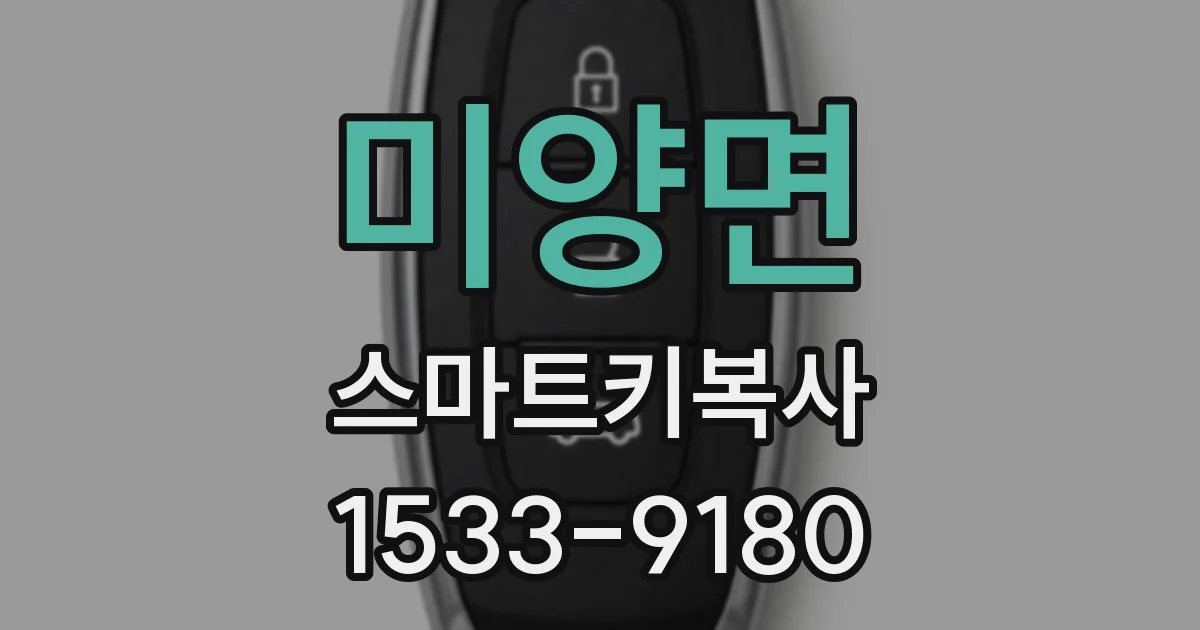 미양면 스마트키복사