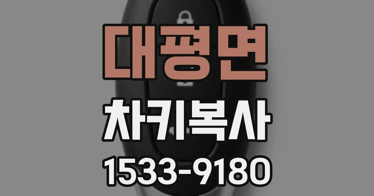 대평면 차키복사