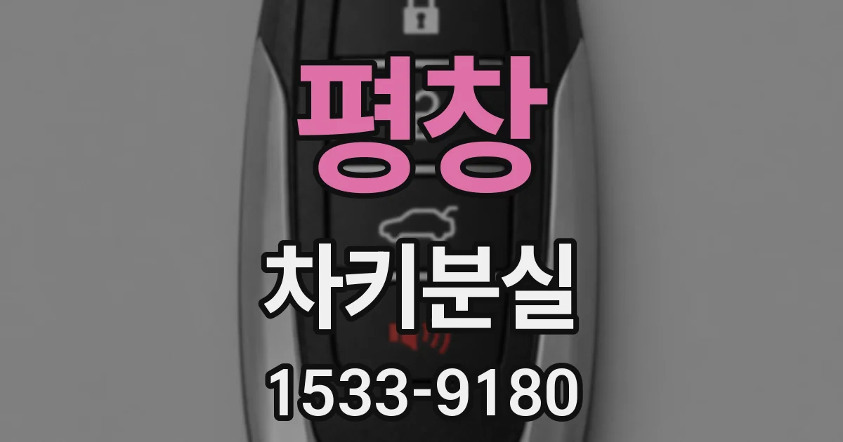 평창 차키분실
