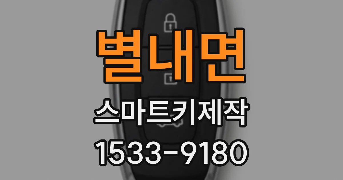 별내면 스마트키제작