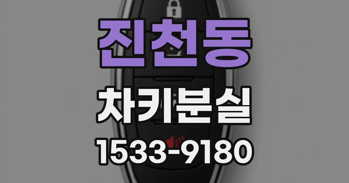 진천동 차키분실
