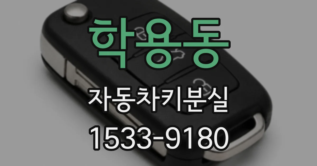 학용동 자동차키분실