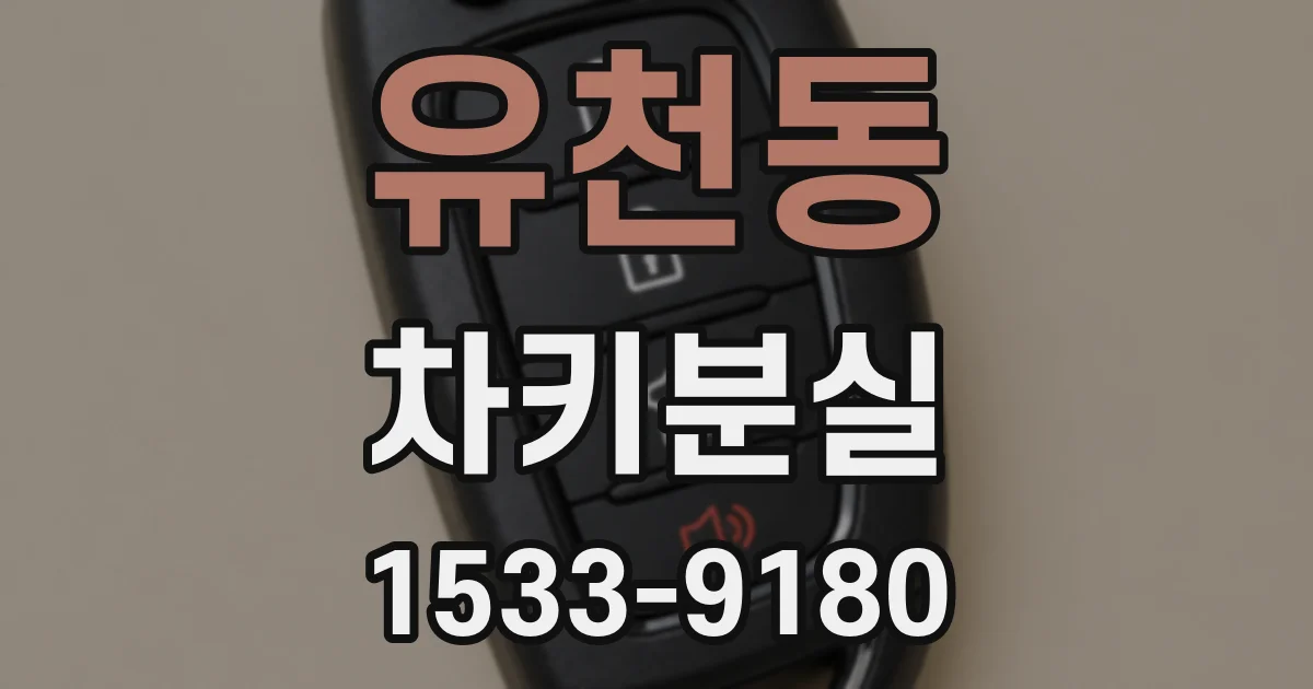유천동 차키분실