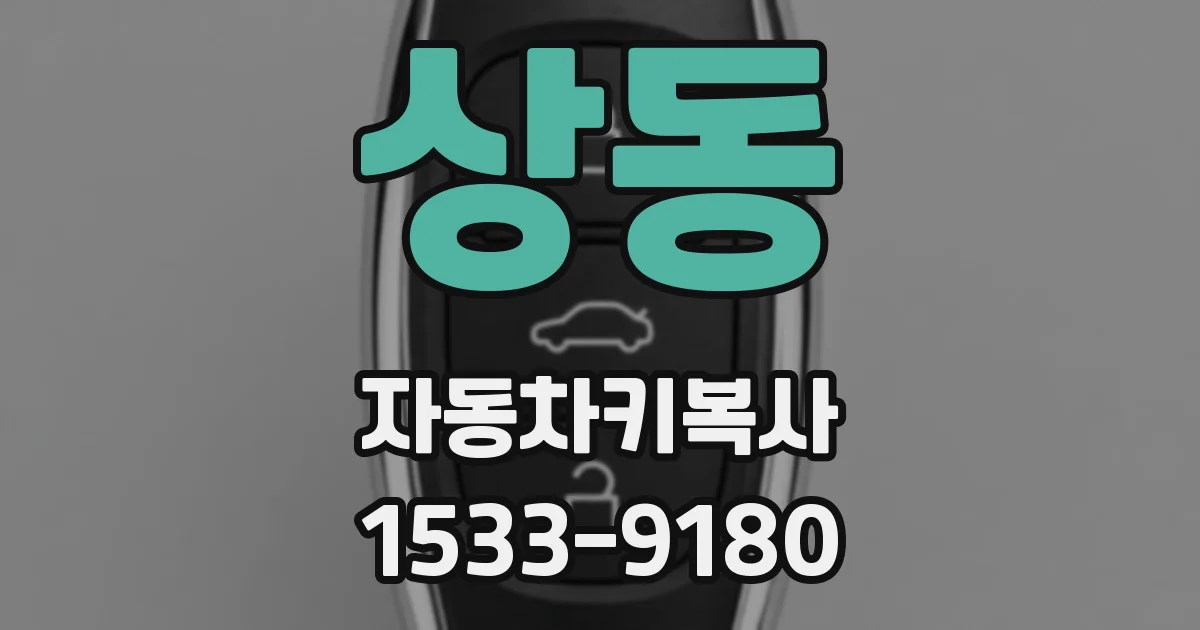 상동 자동차키복사