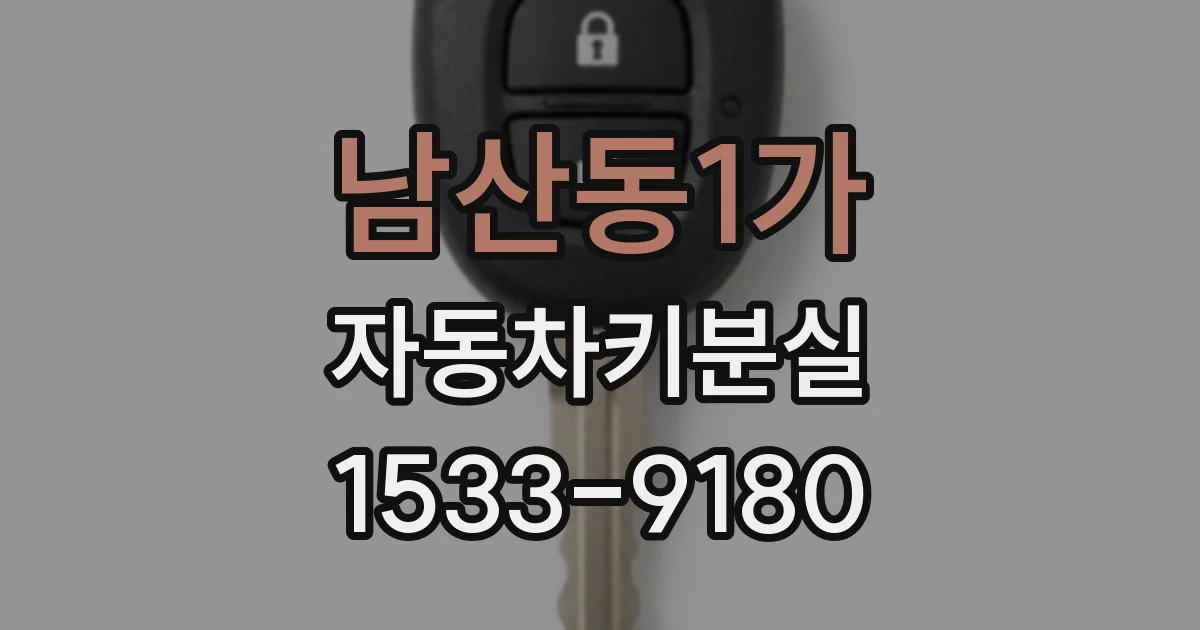 남산동1가 자동차키분실