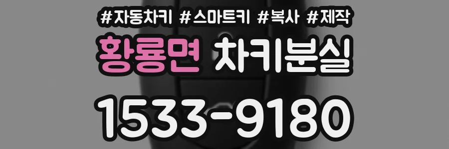 황룡면 차키분실