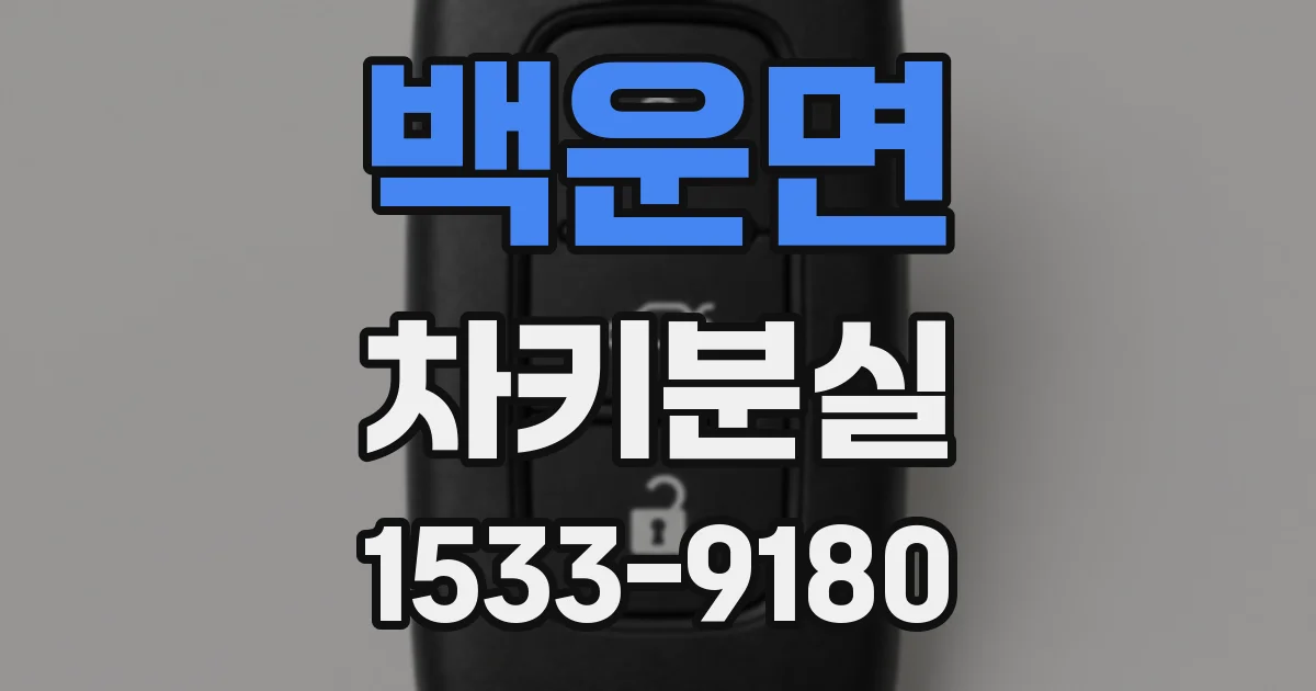 백운면 차키분실