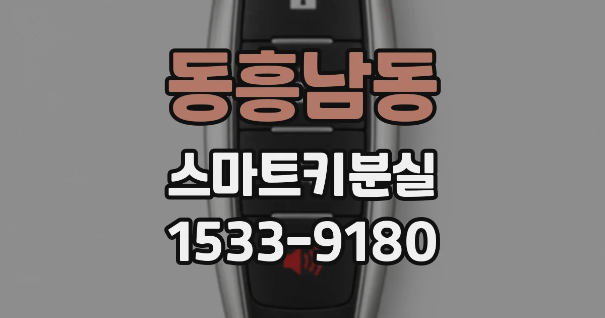 동흥남동 스마트키분실