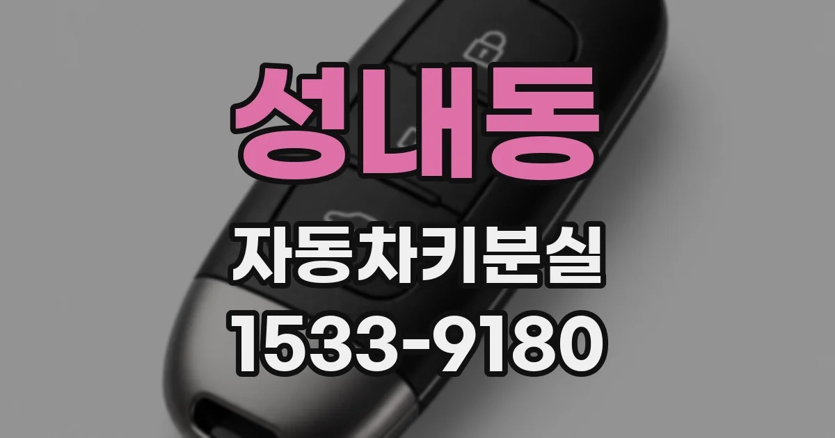성내동 자동차키분실