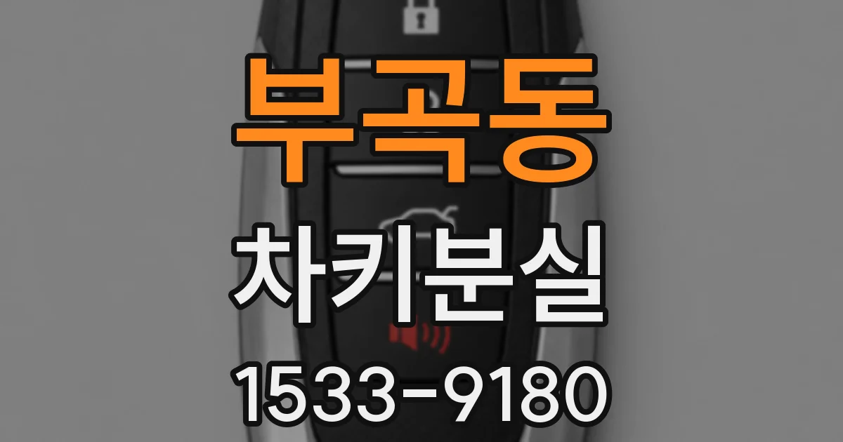 부곡동 차키분실