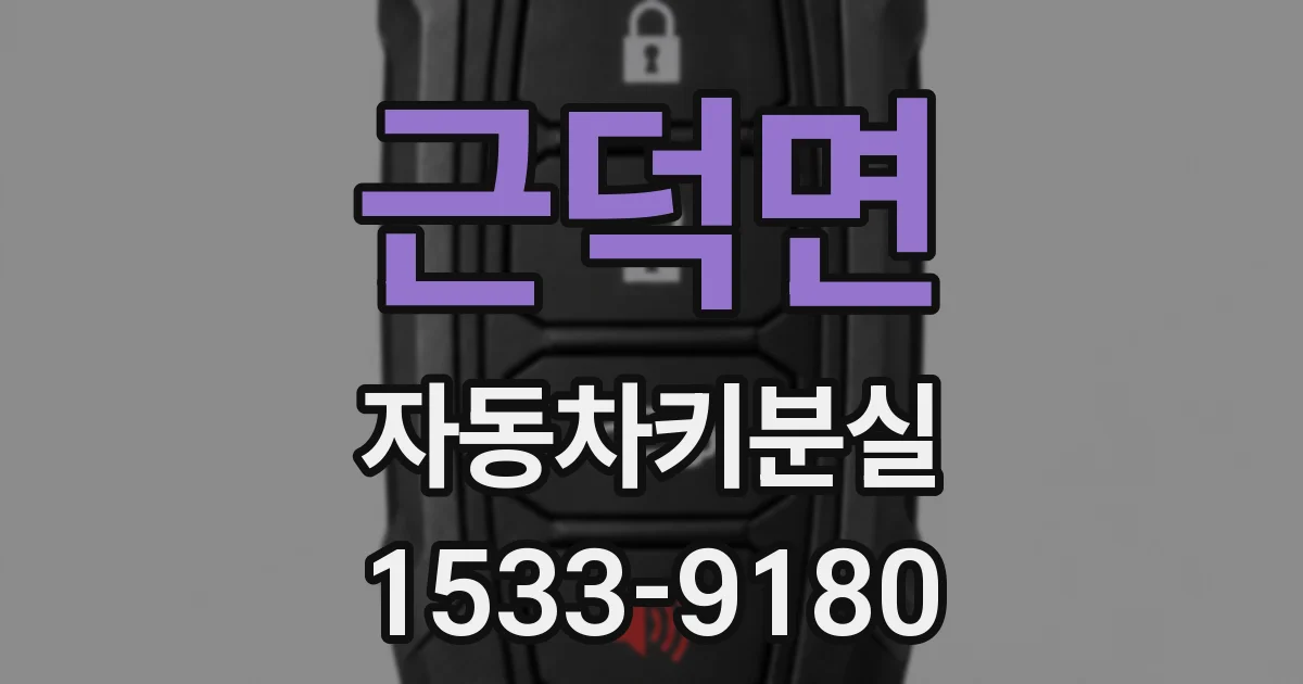 근덕면 자동차키분실