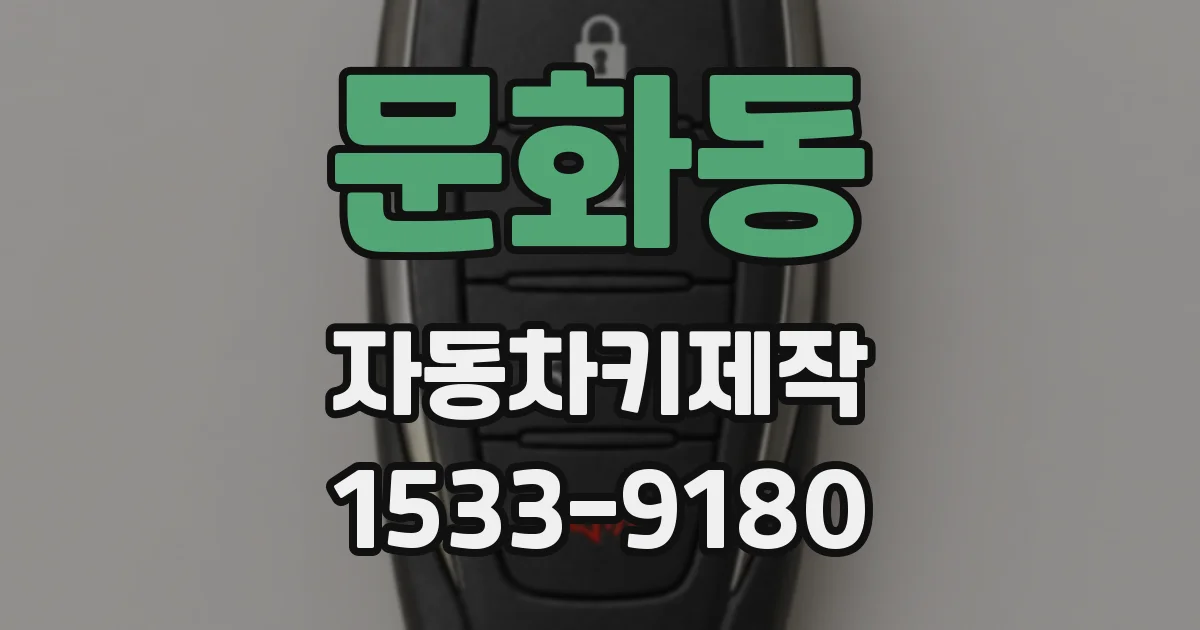 문화동 자동차키제작