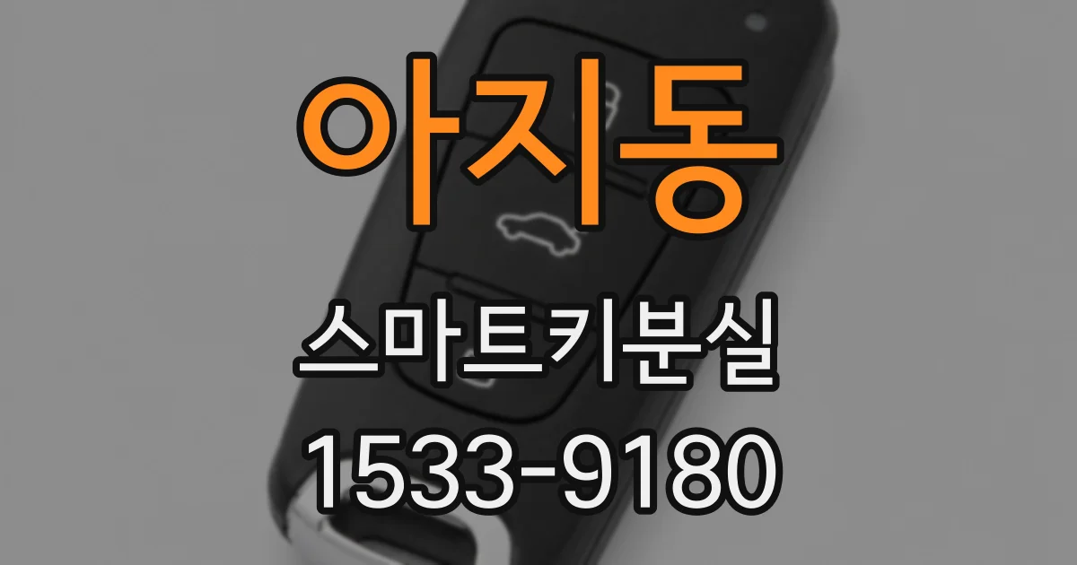아지동 스마트키분실