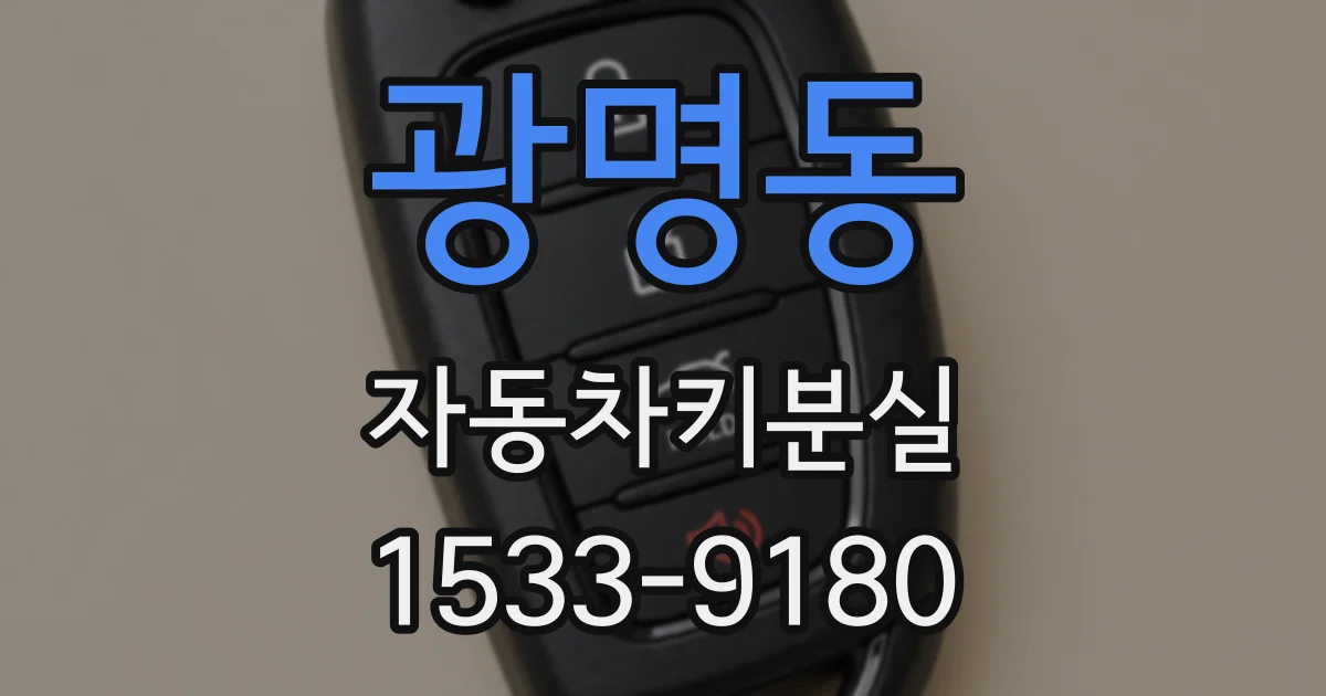 광명동 자동차키분실