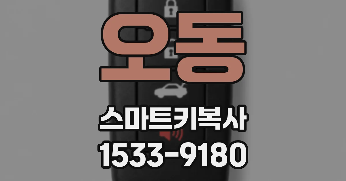 오동 스마트키복사
