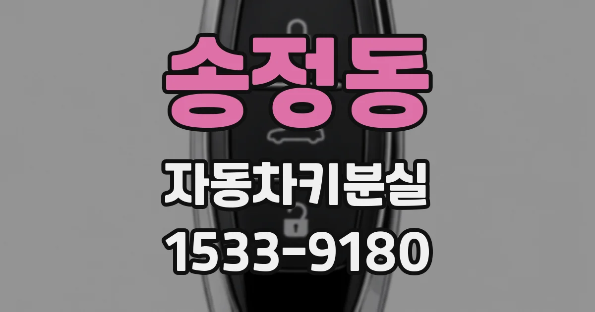 송정동 자동차키분실