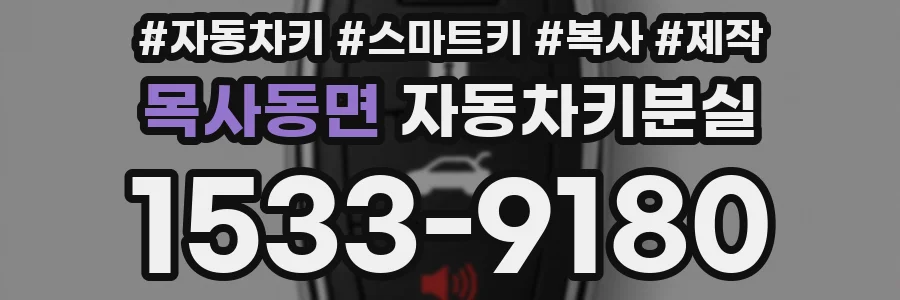 목사동면 자동차키분실