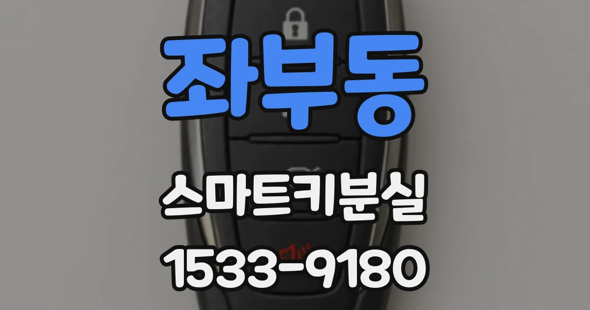 좌부동 스마트키분실