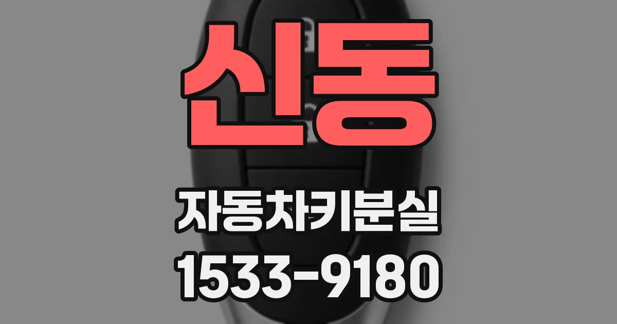 신동 자동차키분실