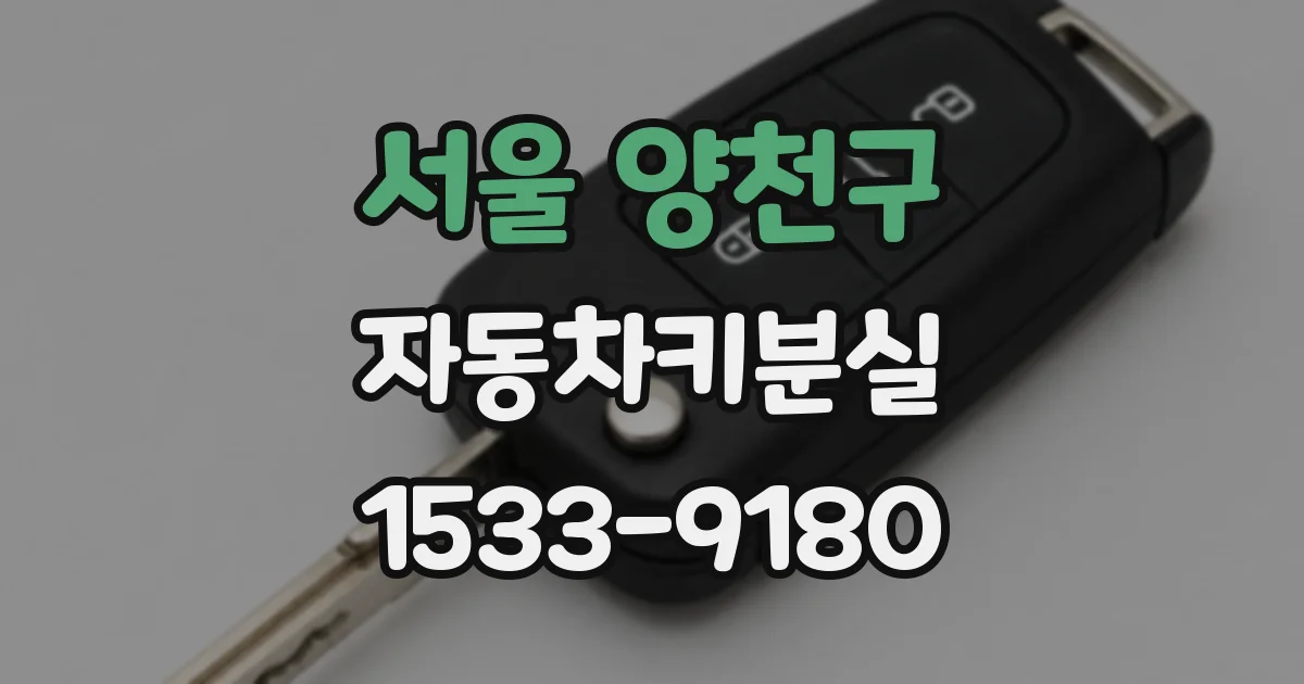 서울 양천구 자동차키분실