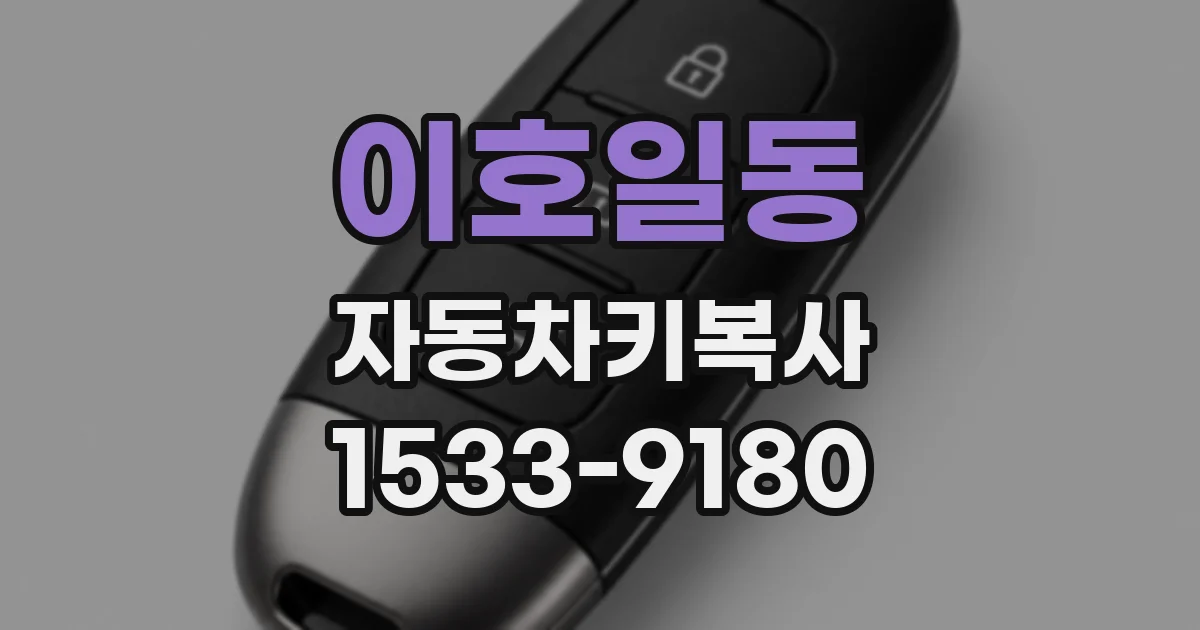 이호일동 자동차키복사