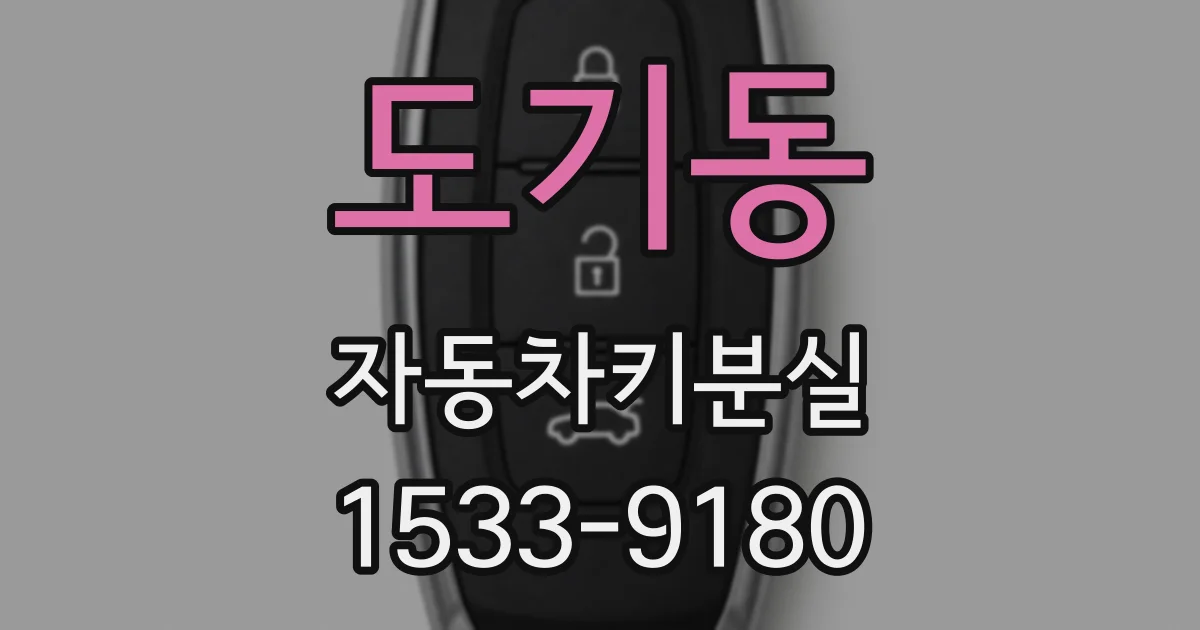 도기동 자동차키분실