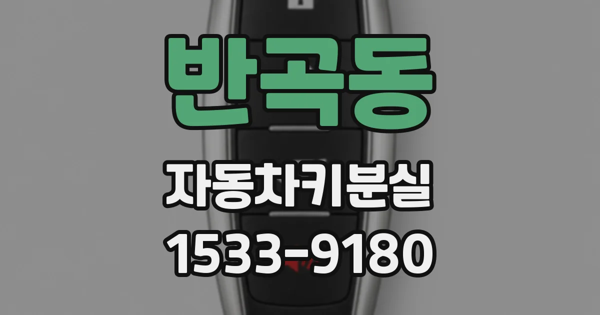 반곡동 자동차키분실
