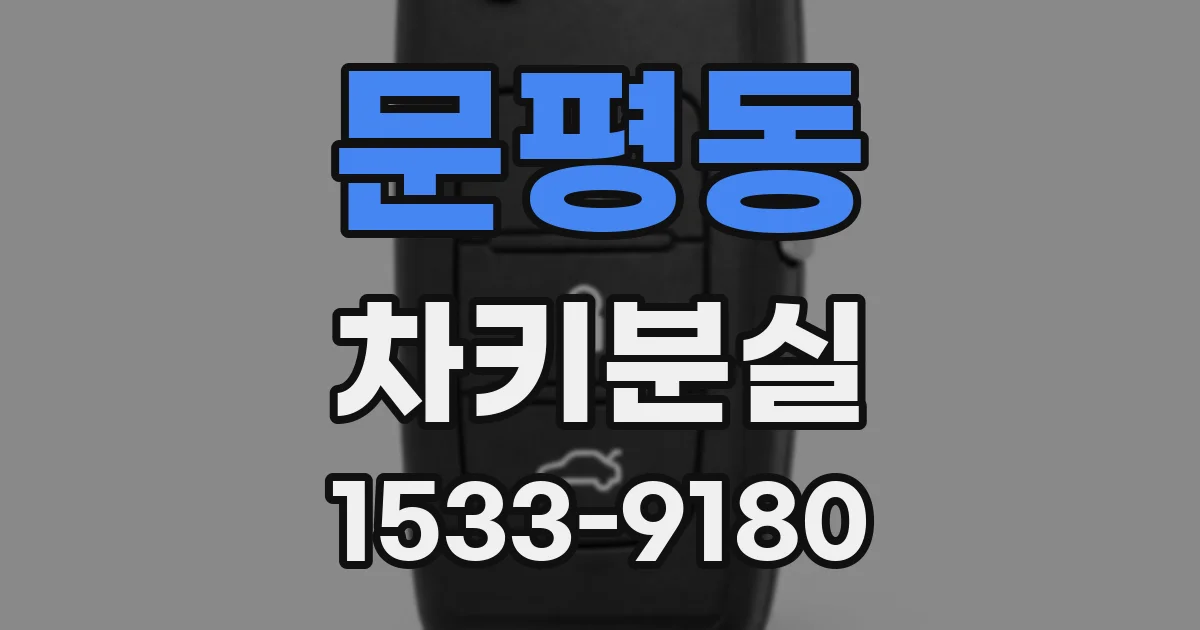 문평동 차키분실