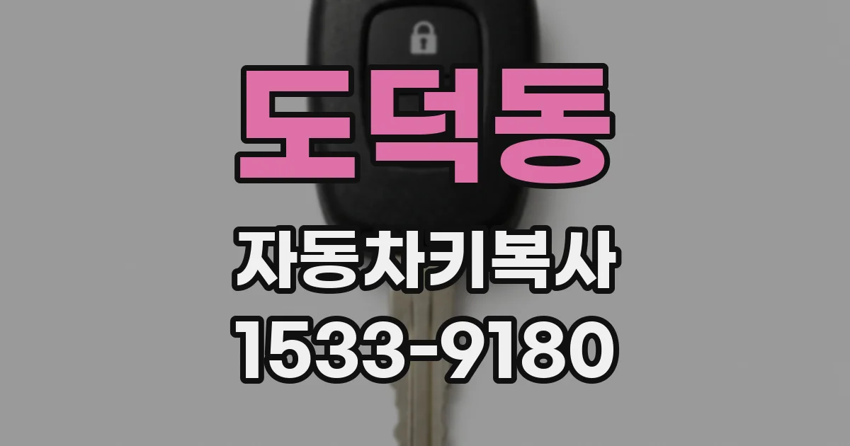 도덕동 자동차키복사