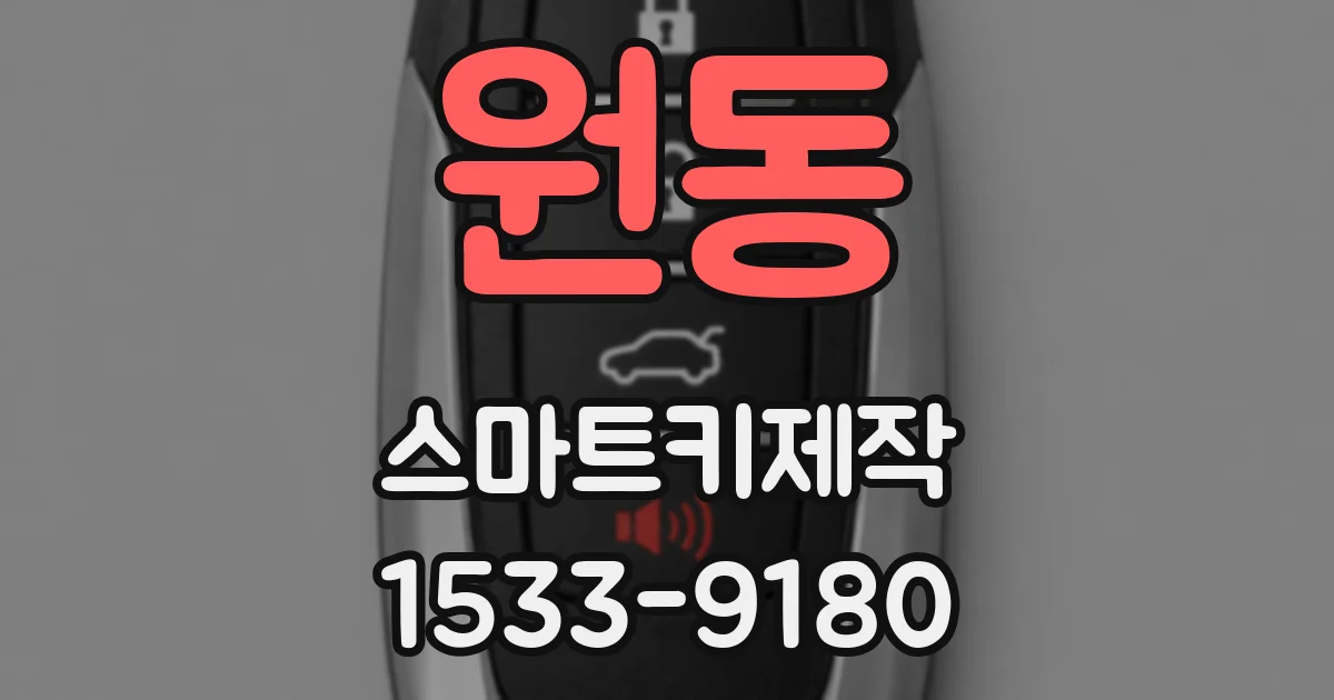 원동 스마트키제작