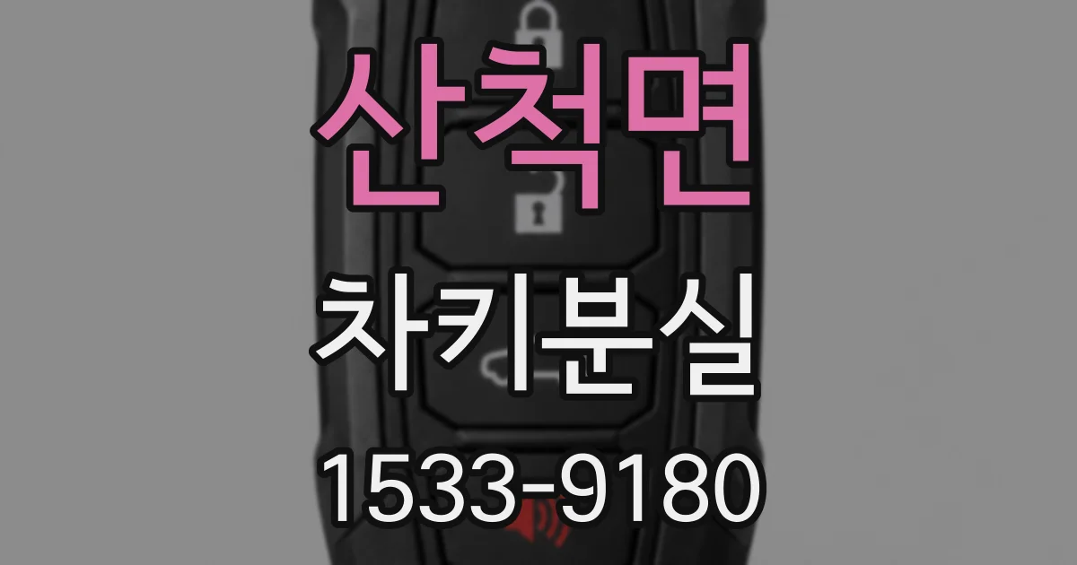 산척면 차키분실