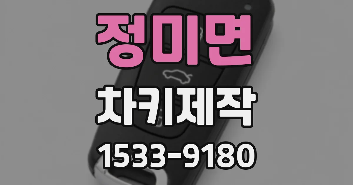 정미면 차키제작