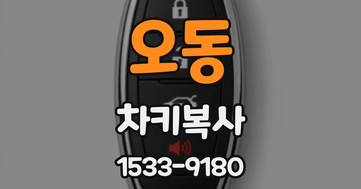 오동 차키복사