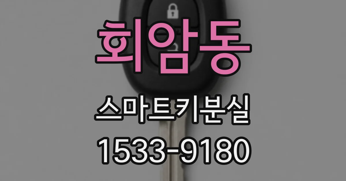 회암동 스마트키분실