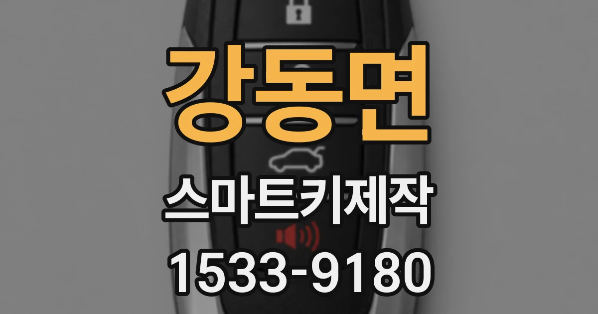 강동면 스마트키제작