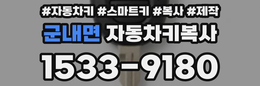 군내면 자동차키복사