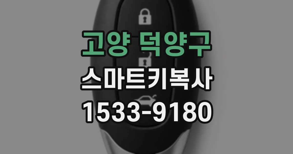 고양 덕양구 스마트키복사