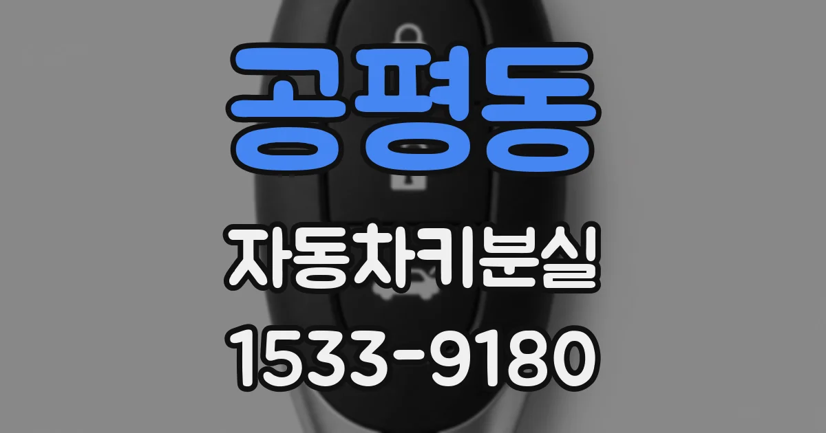 공평동 자동차키분실