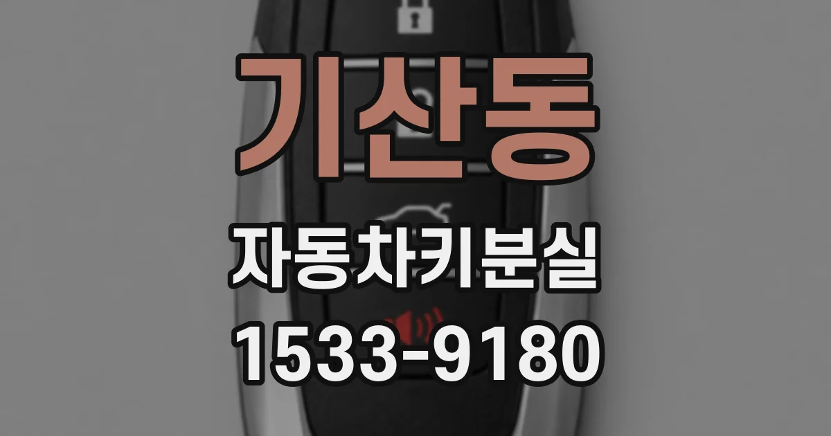기산동 자동차키분실