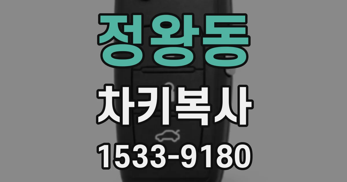 정왕동 차키복사