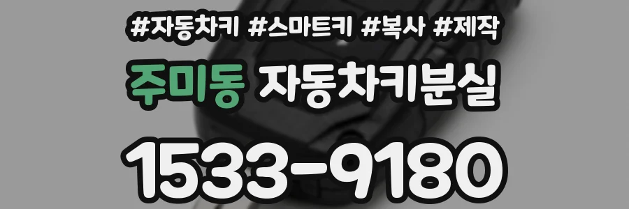 주미동 자동차키분실
