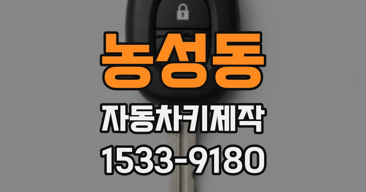 농성동 자동차키제작