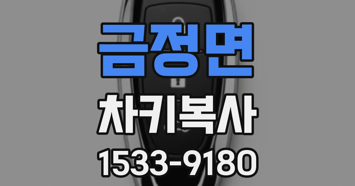 금정면 차키복사