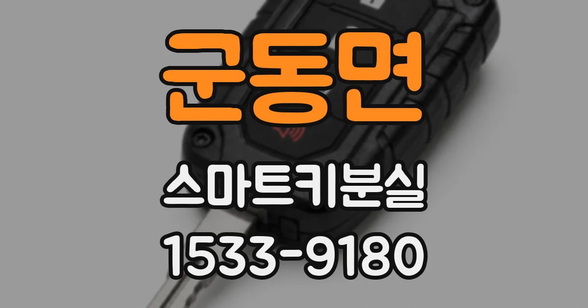 군동면 스마트키분실