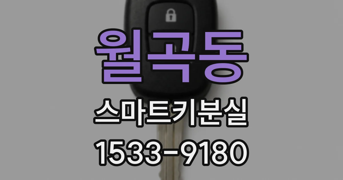 월곡동 스마트키분실