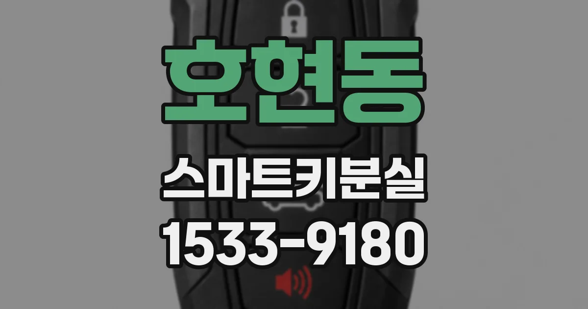 호현동 스마트키분실
