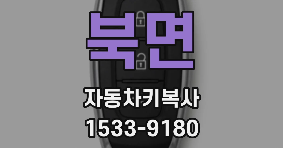 북면 자동차키복사